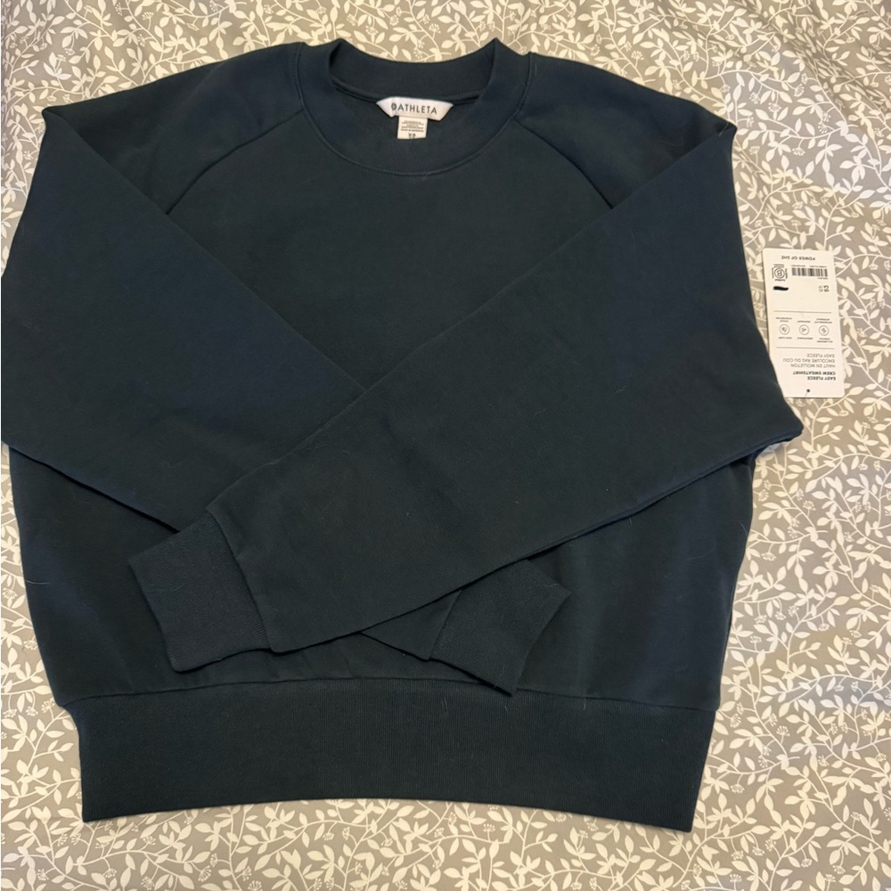 Athleta easy fleece crew sweatshirt - size XS
